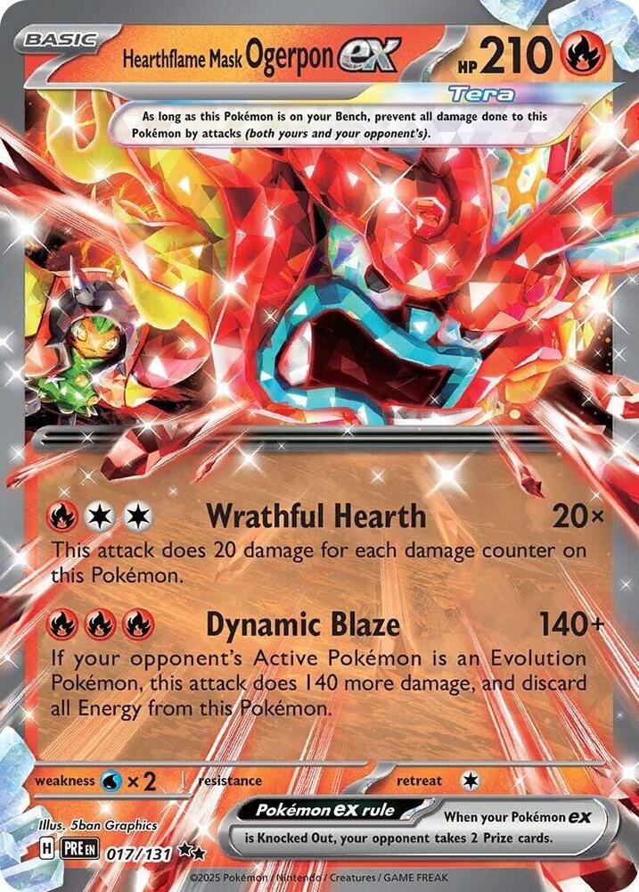Hearthflame Mask Ogerpon ex - 017/131