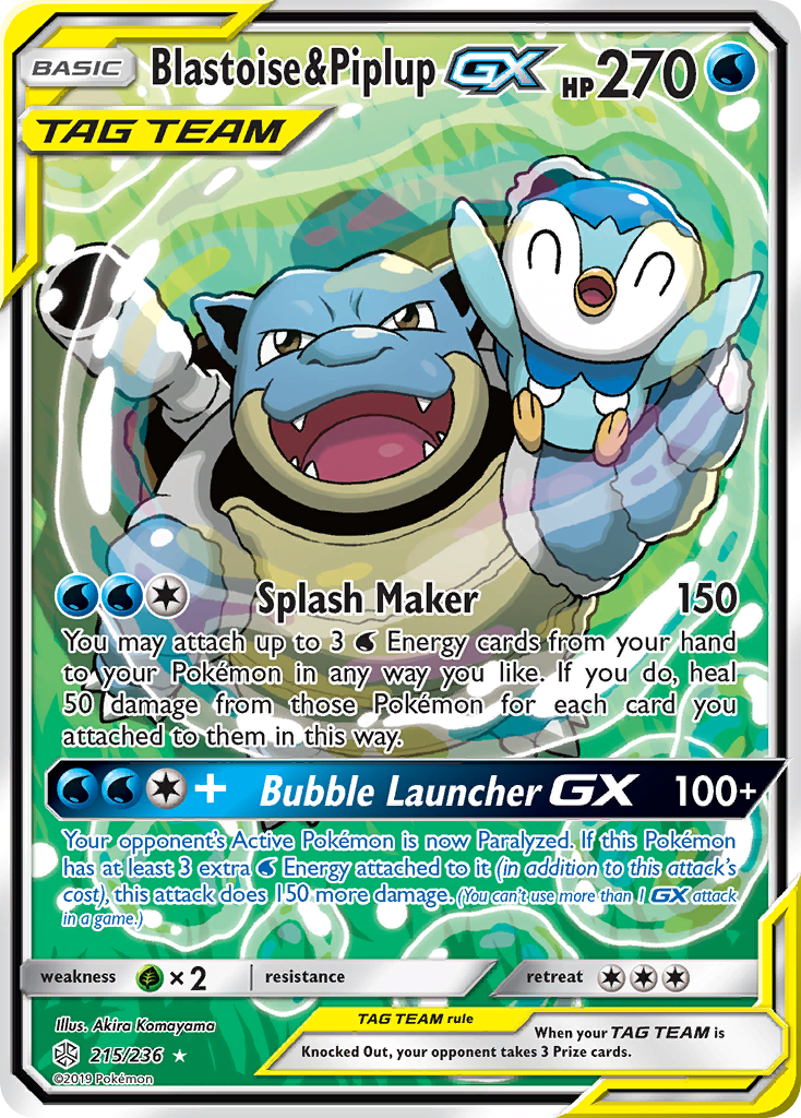 Blastoise & Piplup GX (Alternate Full Art)