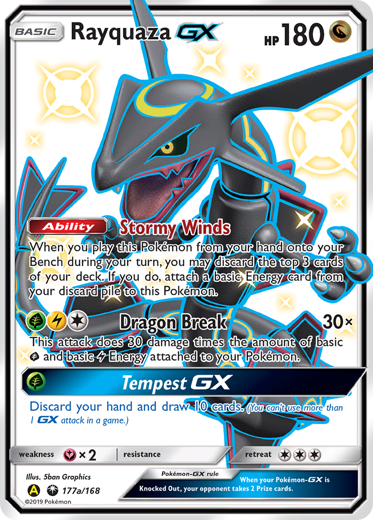 Rayquaza GX - 177a/168