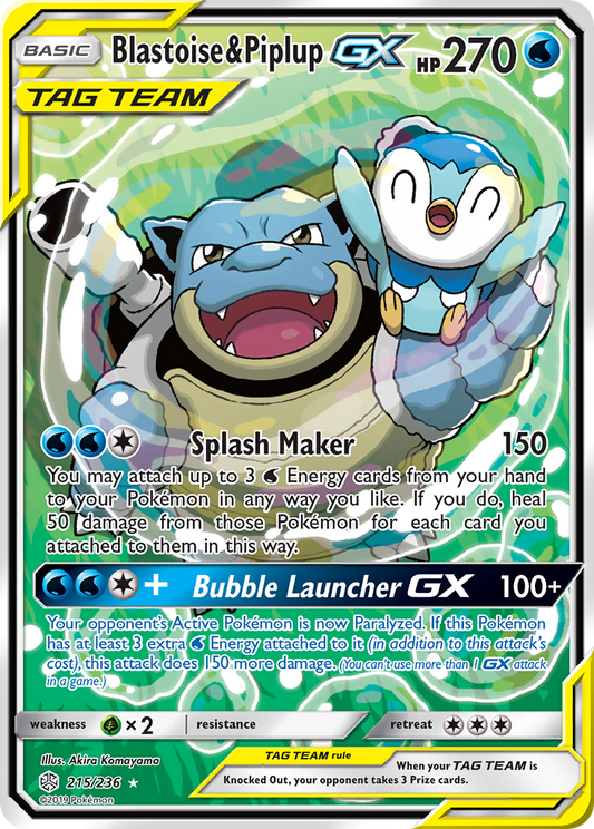 Blastoise & Piplup GX (Alternate Full Art)